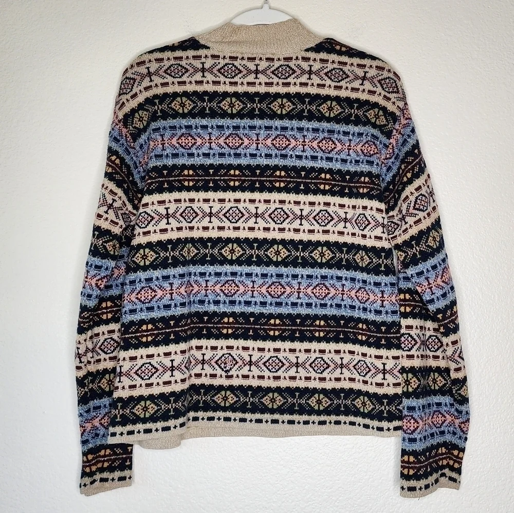 Vintage Liz Claiborne Aztec Print Sweater M